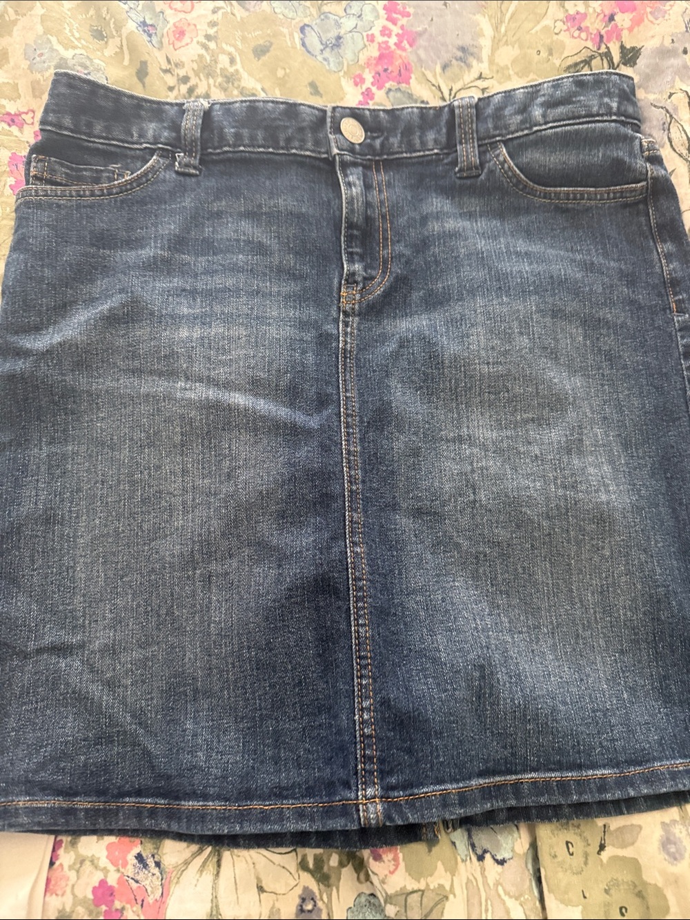 Tommy Hilfiger Dark Blue Denim Mini Skirt